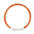 thumbnail image 1 of Praeter Dog Collars Pet PVC Tube USB Charging Light Emitting for Pets Walking at Night Orange S, 1 of 6