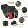 thumbnail image 2 of Snow Thrower Cover, IC ICLOVER Heavy Duty 600D Polyester Waterproof UV Protection Universal Size Snow Blower Covers for Most Electric Two Stage Snow Blowers with Carry Bag - BlackGray, 2 of 9