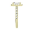 thumbnail image 6 of Unique Moments 2ct Lab Grown Halo Radiant Shape Diamond Engagement Ring 14K Yellow Gold, 6 of 6