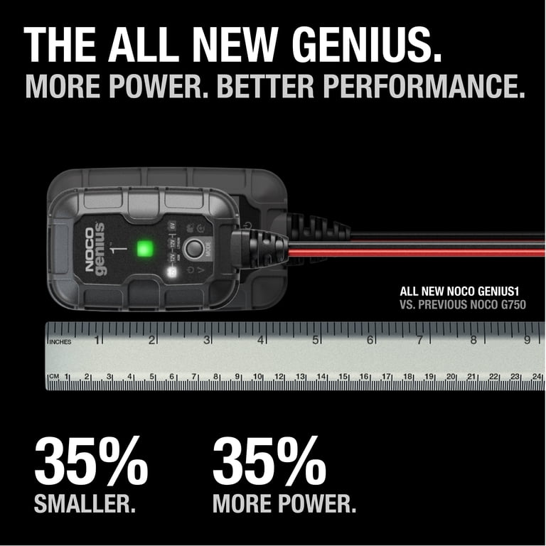 NOCO, Battery Charger, 1A, 6V/12V, Maintainer and Desulfator