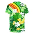 thumbnail image 5 of Blczomt Irish Men Short Sleeve T Shirts St Patricks Day Big & Tall Tee Shirt Shamrock Clover Graphic Summer Soft Tee Tops, 5 of 5