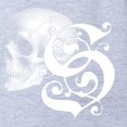thumbnail image 2 of CafePress - Gothic Skull Initial S - Cute Infant Baby Football Bodysuit, 2 of 3