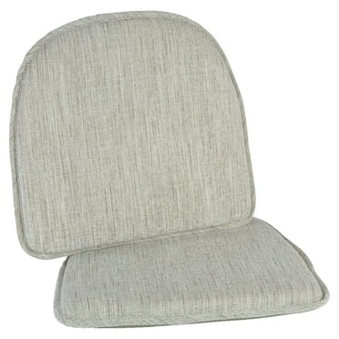 Raindrop The Gripper Non Slip Chair Cushions, Soft & Comfortable Seat Pad, Sitting Pillow for Kitchen, Dining or Office, 2 Count (Pack of 1), Steel Gray