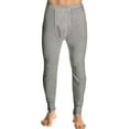 thumbnail image 1 of Men's Cotton Waffle Knit Thermal Underwear Pajama Stretch Sleepwear Pants (Grey, M), 1 of 1