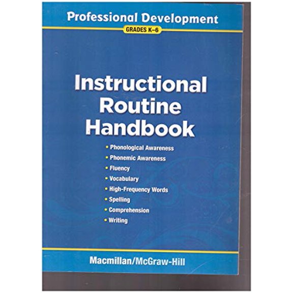 Pre-Owned Instructional Routine Handbook:Professional Development (Grades K-6), 9780022074357, 002207435X, Paperback,
