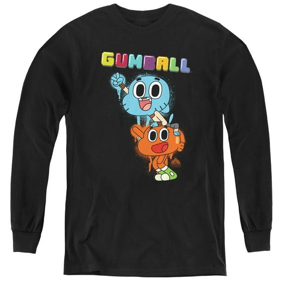 Amazing World Of Gumball - Gumball Spray - Youth Long Sleeve Shirt - Small