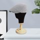thumbnail image 2 of Sombrero de para hombre, gorra plana, informal, clásico británico, sombrero en espiga, sombrero de vendedor de periódicos, sombrero de taxista Gris claro, 2 of 7