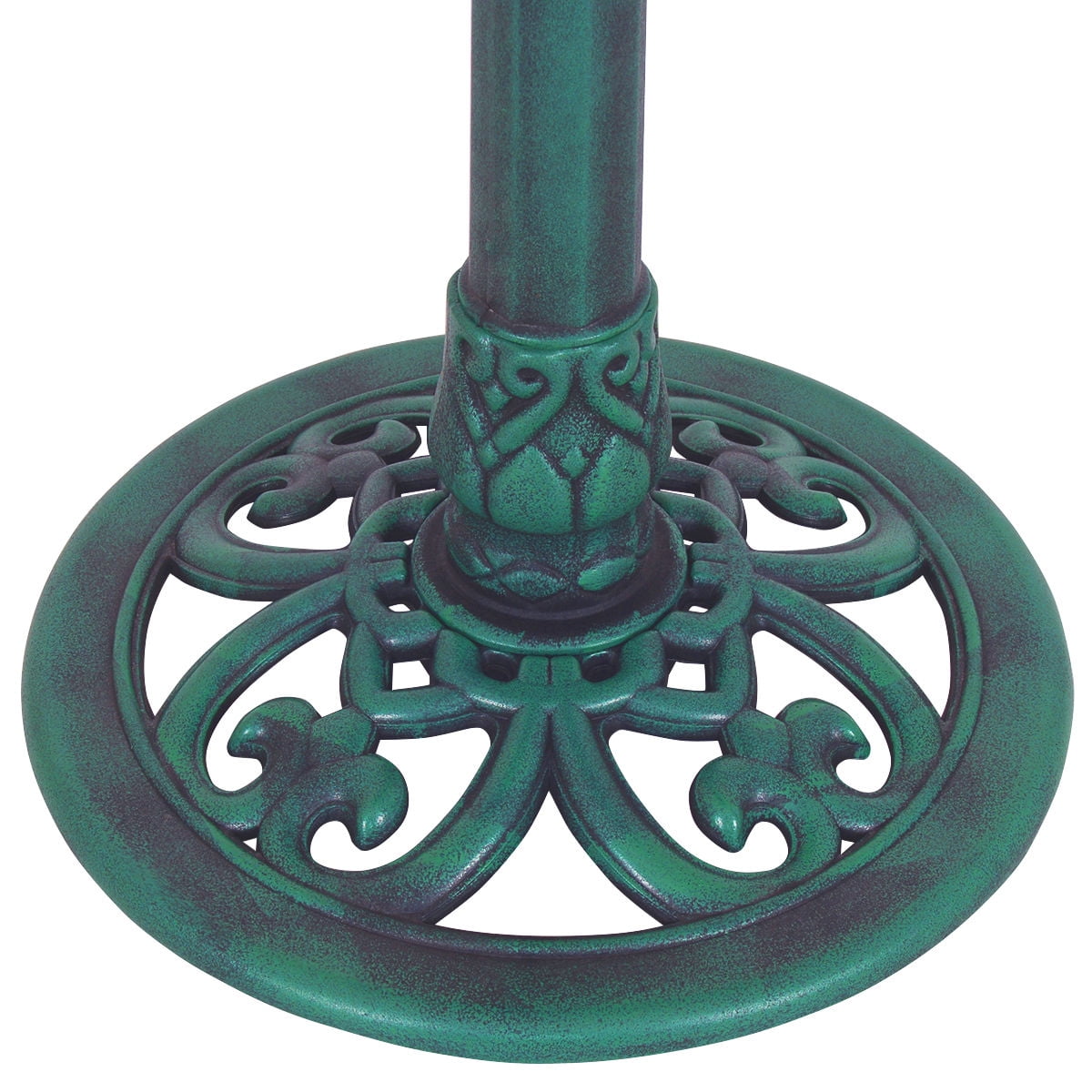 Costway Green Pedestal Bird Bath Feeder Freestanding Outdoor Garden Yard Patio Decor