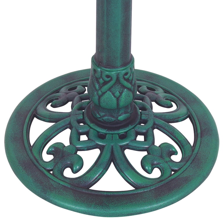 Costway Pedestal Bird Bath, Green photo 6