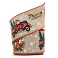 thumbnail image 1 of Cinta de Navidad de imitación perfecl 10 yardas 2.5in con cable para envoltura de Regalos, 1 of 5
