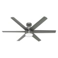 thumbnail image 1 of Ventilador de techo Hunter 59629 Solaria Matte Silver 72" Hunter Fan 59629, 1 of 4