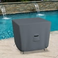 thumbnail image 6 of Square Patio Table Cover 12 Oz Waterproof 100% Weather Resistant Outdoor Square Table Cover with Air Pocket and Drawstrap for Snug Fit (Grey, 29" H x 46" W x 46" D), 6 of 7