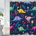 thumbnail image 5 of Cartoon Dinosaur Shower Curtain For Kids Boys Bath Waterproof Fabric Bathroom Decor,72x72inch, 5 of 6