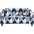 thumbnail image 1 of 1 Piece Printed Stretch Sofa Slipcover Non Slip Soft Couch Sofa Cover Washable Furniture Protector Sofa Cover with 1 Pillowcase for Armchair Loveseat Couch Sofa (Large, Triangular), 1 of 8