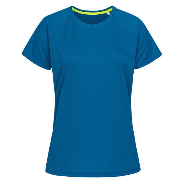 Stedman - Camiseta básica mangas ranglán para mujer (Azul)