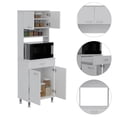 thumbnail image 4 of Depot E-Shop Helis 60 Kitchen Pantry White, 4 of 8