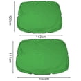 thumbnail image 7 of Pebbuoy Garden Swing Canopy Replacement UV-Resistant Waterproof Easy to Install Silver-coated Oxford Cloth Swing Seat Cover Sun Shade, 7 of 7