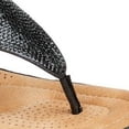 thumbnail image 4 of Cipriata Womens Sandra Sparkle Diamante Wedge Sandals, 4 of 4