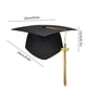 thumbnail image 3 of Birrete de graduación 2025 con borla | Birrete mate negro para adultos y niños | Talla única ajustable que se adapta a la mayoría | Accesorio para fiesta y fotos | Birrete acrílico duradero para, 3 of 6