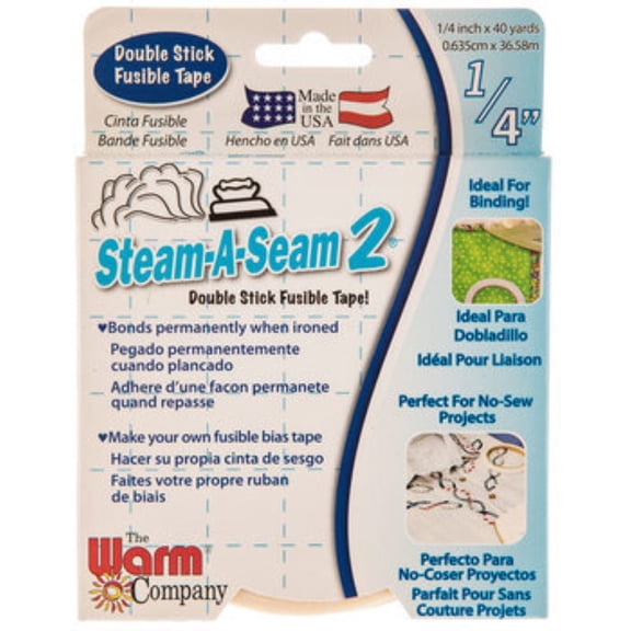 Steam-A-Seam 2 Double Stick Fusible Tape 1/4in x 40yds from Warm Company