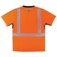 thumbnail image 2 of Ergodyne Men's Standard Reflective Safety T-Shirt, High Visibility Lightweight Performance Fabric, Underarm Venting, Orange, Extra Large, 2 of 2