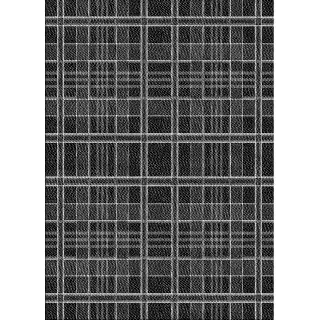 Ahgly Tapis Rectangulaire Lavable en Machine Intérieur Transitionnel Gris Fumé, 2 Pieds x 3 Pieds