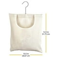 thumbnail image 2 of Organisateur de Rangement Textile pour la Maison pour Usage Extérieur - Sac à Pinces à Linge Durable en Solution de Rangement Blanc Riz pour le Linge et le Jardinage, 2 of 6
