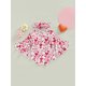 thumbnail image 2 of Lucakuins Infant Baby Girl Valentine#39;s Day Jumpsuit, Flare Manga Larga Cuello Redondo Letra/Corazón Estampado Mameluco + Diadema Lucakuins moda, 2 of 7