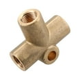 thumbnail image 3 of Brass Brake Pipe Fitting 3 Way Adaptor 3/8" UNF x 24 TPI for 3/16" Pipe T Piece, 3 of 3
