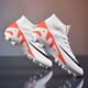 thumbnail image 4 of Tacos de fútbol profesionales para hombres, botas de fútbol de tobillo alto, TF/FG, entrenamiento al aire libre, puntas largas, césped, Futsal, antideslizante, ultraligero, 4 of 5