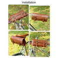 thumbnail image 3 of BLEEUS Retro Saddle Bag Leather Bike Handlebar Tool Bag For Cycling Motorcycle accessories （Brown）, 3 of 10