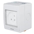 thumbnail image 4 of Enchufe inteligente WiFi para PC, ABS, IP55, resistente al agua, con aplicación de control remoto, toma de corriente para baño y exterior, de 100 a 240 V, 4 of 14