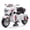 WHITE, variant on 12V Kids Motorcycle Electric Ride On Toy with 1.8-3.2 MPH Speed, Power Display, Music & Wireless Phone Connection, Large Storage Trunk, LED Headlight - 66LB Load Capacity for Toddlers & Kids