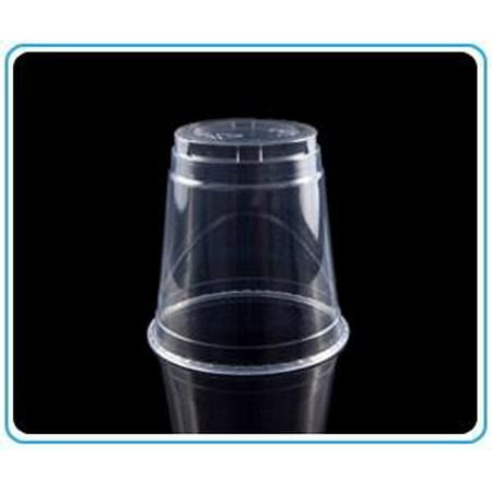 Clear Crystal Cocktail Ring - (1000 pcs) 8oz Clear Plastic Disposable Cups - Premium 8 oz (ounces) Crystal Clear PET Cup for Cold Drinks Iced Coffee Tea Juices Smoothies Slushy Soda Cocktails Beer Sundae Kids Safe (8oz Cups)
