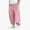Pink, variant on HAOTAGS Kids Sweatpants (1-13) Fleece-lined thickened Elastic Waist Side Pockets Sports Thin Corduroy Pants Khaki Size 5T