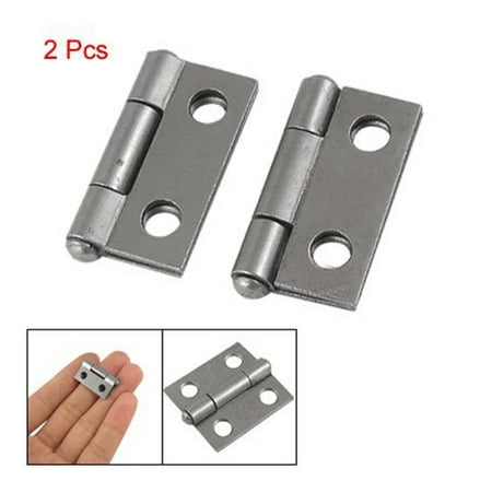 2x 1 Long Stainless Steel Butt Hinges Metal Silver Cabinet Drawer