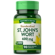 St Johns Wort Capsules | 300mg | 90 Count | Non-GMO & Gluten Free | By Nature's Truth
