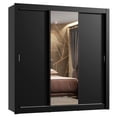 thumbnail image 1 of Ropero Closet Madesa Lyon Plus 3 Puertas 1 con Espejo Negro, 1 of 11