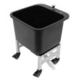 thumbnail image 4 of Portable Utility Sink Laundry Tub with 4 Braked Wheels, Pop-Up Drain, Raised Bottom for Ventilation, and Spacious Tub for Efficient Mop Cleaning and Household Use, 4 of 8