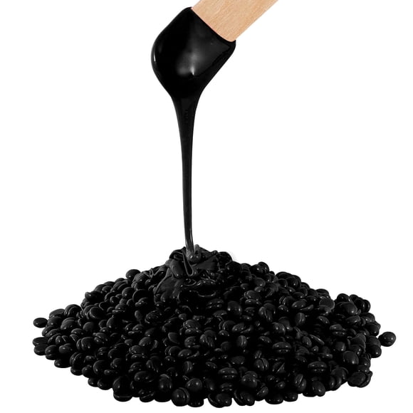 Granos de cera dura para depilación, 2.5 libras a granel, granos de cera brasileños para cabello grueso, cara, axilas, cejas, espalda, pecho, labios, bikini, cera con 20 barras de cera grandes para mu