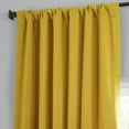 thumbnail image 5 of HPD Half Price Drapes Graphic Gold Faux Linen Room Darkening Curtains for Bedroom & Living Room Curtains (1 Panel), Door & Window Curtains 120 inches long, Rod Pocket Curtain, 50W X 120L, 5 of 7