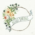 thumbnail image 3 of Tavoletti, Anne 20x20 Black Modern Framed Museum Art Print Titled - Hello Spring Wreath, 3 of 5