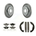 thumbnail image 1 of Transit Auto Rear Disc Coated Rotors Semi-Metallic Pads and Parking Brake Shoes Kit for Car Volvo XC70 S80 KGS-103180, 1 of 11