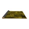 thumbnail image 2 of Ahgly Company Indoor Rectangle Patchwork Yellow Transitional Area Rugs, 6' x 9', 2 of 4