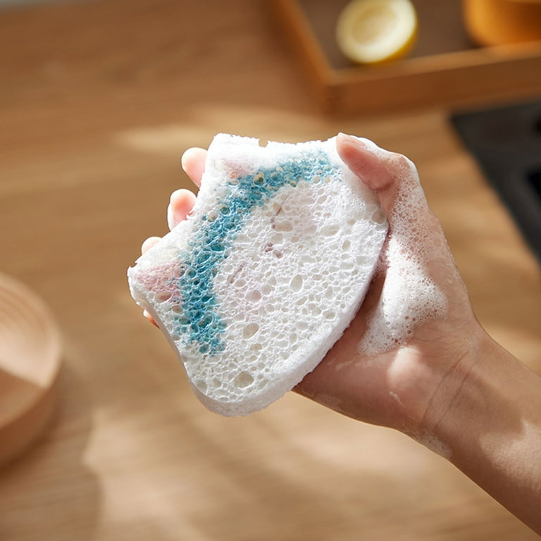 20 reusable washable sponges, eco-friendly microfiber sponge tableware,  double-sided sponges 