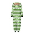 thumbnail image 4 of Odeerbi Matching Family Christmas Pajamas Sets Parent-Child Xmas Warm Hooded Jumpsuit Printed Home Wear Set Loungewear Sleepwear Jammies for Mom, 4 of 6