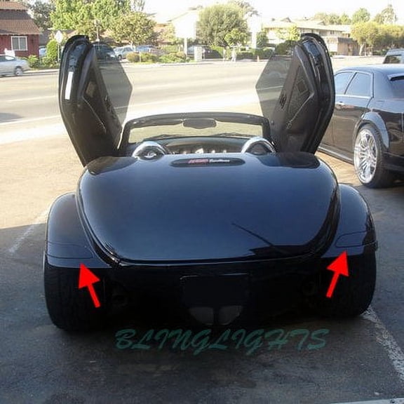 Chrysler Plymouth Prowler Tinted Smoked Protection Overlays Taillamps Taillights Tail Lamps Lights