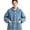 Blue, variant on Women's Fleece Bed Jacket, Soft Warm Button Down Long Sleeve Sleep Jacket with Pockets, Cozy Loungewear Top