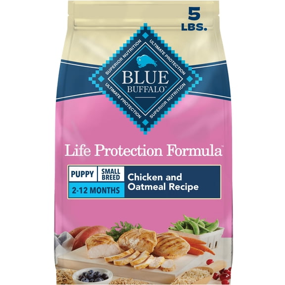 Blue Buffalo Life Protection Formula Small Breed Puppy Dry Dog Food Chicken 5lb Bag