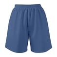 thumbnail image 6 of Yubnlvae High Waist Tie Shorts - Women's Summer Casual Drawstring Shorts with Pockets, Comfortable Loose Fit Bermuda Length (C | L), 6 of 6
